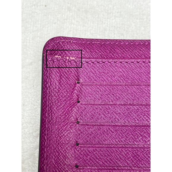 Louis Vuitton Eugenie Epi Leather Trifold Long Wallet Grenade Silver Hardware - Picture 16 of 16